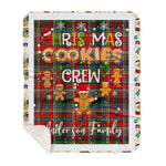 Personalized Gift Tartan Plaid Blanket Clan Anderson Of Arbrake With Christmas Cookie Baking Crew Christmas Gift Sherpa Blanket, tartan sherpa blanket,buffalo plaid sherpa blanket,christmas sherpa blanket,Christmas Throw Blanket,green plaid sherpa blanket,green sherpa blanket