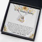 To Mommy Necklace, To My Amazing Mommy Gift Necklace, 1st Mother’s Day Present For New Mom From New Born Baby, Sentimental Gift From Baby To Mom, New Mommy Gift Forever Love Necklace