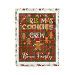 Personalized Gift Tartan Plaid Blanket Clan Bruce Modern With Christmas Cookie Baking Crew Christmas Gift Blanket, Plaid Blanket, Christmas Fleece Blanket, Christmas Blanket, Tartan Blanket, Scottish Blanket, Scotland Blanket, Family Name Blanket, Custom Blanket, Personalized Blanket