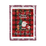 Personalized Gift Tartan Plaid Blanket Clan Aikenhead With Funny Santa Snowman Reindeer Merry Christmas Fleece Blanket, Home Living Room, Plaid Blanket, Tartan Blanket, Scottish Blanket, Buffalo fleece blanket, Christmas Blanket