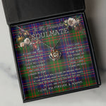 To My Beautiful Soulmate Necklace In Your Eyes I Have Found My Home Clan Chalmers Tartan Crown Pendant Necklace