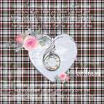 Rising Phoenix Necklace - Valentine Necklace Clan Borthwick Tartan Gift for Girlfriend, Gift for My Wife Rising Phoenix Necklace