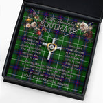 To My Beautiful Soulmate Necklace In Your Eyes I Have Found My Home Clan Donald MacDonald Tartan Cross Dancing Necklace