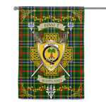 House Flag - Bisset Pattern Irish Shield Celtic Cross Tartan Garden Flag St Patrick's Day Garden Flag