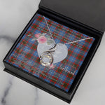 Rising Phoenix Necklace - Valentine Necklace Clan Nicolson Modern Tartan Gift for Girlfriend, Gift for My Wife Rising Phoenix Necklace
