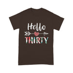 Womens Hello Thirty Happy 30th Birthday Gift Birthday Shirt - Scotstee Shop