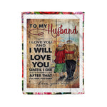 Scotstee Shop - Personalized Gift Letter To My Husband Trendy Gift For Family Funny Quotes Love Gifts Fleece Blanket