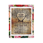 Scotstee Shop - Personalized Gift Letter Cute Wife To My Husband Gift, Family Gift Fleece Blanket