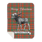 Scotstee Shop Plaid Tartan Blanket With Moose Clan MacKinnon Ancient Plaid Blanket, plaid blanket australia,plaid blanket canada,plaid christmas blanket,plaid fleece sherpa blanket,plaid sherpa blanket canada,plaid sherpa blanket lipstick,plaid sherpa blanket pink,plaid sherpa blanket queen