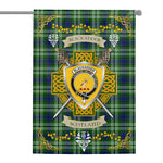 House Flag - Blackadder Irish Shield Celtic Cross Tartan Garden Flag St Patrick's Day Garden Flag