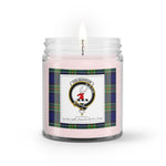 Soy Wax Candle - Buffalo Plaid Candle Clan Crest Badge Colquhoun Tartan Plaid Soy Wax Candle, oil candle, candle handmade, wax candle, soy wax, nature wax, natural soy wax, natural soy candles, natural candle
