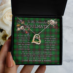 To My Beautiful Soulmate Necklace In Your Eyes I Have Found My Home Clan Anstruther Hunting Tartan Forever Love Necklace