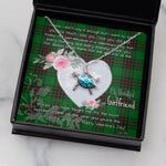 Sea Turtle Necklace Gift for My Beautiful Girlfriend Valentines Necklace Clan Orrock Tartan Blue Turtle Necklace