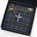 To My Beautiful Soulmate Necklace In Your Eyes I Have Found My Home Clan Baird Modern Tartan Cross Dancing Necklace