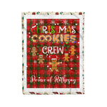 Personalized Gift Tartan Plaid Blanket Clan Prince of Rothesay With Christmas Cookie Baking Crew Christmas Gift Blanket, Plaid Blanket, Christmas Fleece Blanket, Christmas Blanket, Tartan Blanket, Scottish Blanket, Scotland Blanket, Family Name Blanket, Custom Blanket, Personalized Blanket