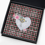 Gift For My Beautiful Girlfriend Necklace Valentine Necklace Clan Borthwick Ancient Tartan Cross Dancing Necklace Scottish Tartan Jewelry