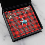 Sea Turtle Necklace To My Beautiful Soulmate Necklace In Your Eyes I Have Found My Home Clan MacIntyre Modern Tartan Blue Turtle Necklace