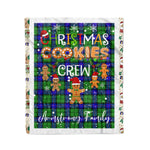 Personalized Gift Tartan Plaid Blanket Clan Armstrong With Christmas Cookie Baking Crew Christmas Gift Blanket, Plaid Blanket, Christmas Fleece Blanket, Christmas Blanket, Tartan Blanket, Scottish Blanket, Scotland Blanket, Family Name Blanket, Custom Blanket, Personalized Blanket