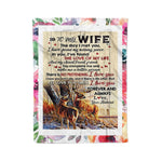 Scotstee Shop - Personalized Gift Letter To Family To My Husband Quotes Gifts Letter Fleece Blanket