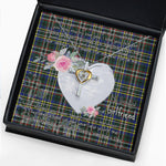Gift For My Beautiful Girlfriend Necklace Valentine Necklace Clan Scott Green Modern Tartan Cross Dancing Necklace Scottish Tartan Jewelry