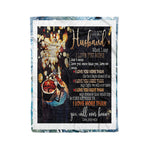Scotstee Shop - Personalized gift letter to my Husband funny quotes gift for husband fleece blanket