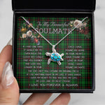Sea Turtle Necklace To My Beautiful Soulmate Necklace In Your Eyes I Have Found My Home Clan Beveridge Tartan Blue Turtle Necklace, Valentine Necklace Gift for Girlfriend Clan Mitchell Ancient Tartan Sunflower Pendant Necklace, Scottish Tartan Jewelry, valentine necklace, necklace girlfriend, necklace for wife, cute necklaces for girlfriend, jewelry for girlfriend, to my soulmate necklace, to my future wife necklace