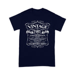 Vintage 1981 40th Birthday Gift Birthday Shirt Funny 40th Birthday T Shirts - Scotstee Shop