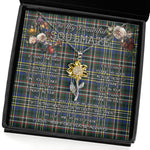 To My Beautiful Soulmate Sunflower Necklace In Your Eyes I Have Found My Home Clan Scott Green Modern Tartan Jewelry For Girlfriend, Tartan Sunflower Pendant Necklace, Scottish Tartan Jewelry, valentine necklace, necklace girlfriend, necklace for wife, cute necklaces for girlfriend, jewelry for girlfriend, to my soulmate necklace, to my future wife necklace