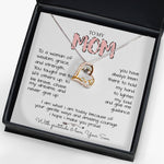 To My Mom Necklace To A Woman Of Wisdom Gift For Mom From Son Mother's Day Forever Love Necklace