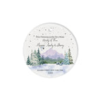 Scotstee Shop - Personalize Name Family 1st Christmas in Our New Home Christmas Ceramic Ornament