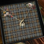 To My Beautiful Soulmate Necklace In Your Eyes I Have Found My Home Clan Gordon Weathered Tartan Wishbone Dancing Necklace