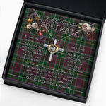 To My Beautiful Soulmate Necklace In Your Eyes I Have Found My Home Clan Crosbie Tartan Cross Dancing Necklace