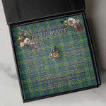 To My Beautiful Soulmate Necklace In Your Eyes I Have Found My Home Clan Hunter of Hunterston Tartan Crown Pendant Necklace