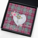 Gift For My Beautiful Girlfriend Necklace Valentine Necklace Clan Crawford Ancient Tartan Cross Dancing Necklace Scottish Tartan Jewelry
