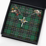 To My Beautiful Soulmate Necklace In Your Eyes I Have Found My Home Clan MacAlpine Tartan Cross Dancing Necklace