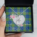 Rising Phoenix Necklace - Valentine Necklace Clan Barclay Hunting Tartan Gift for Girlfriend, Gift for My Wife Rising Phoenix Necklace