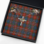 To My Beautiful Soulmate Necklace In Your Eyes I Have Found My Home Clan Fraser Ancient Tartan Cross Dancing Necklace