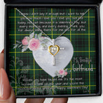 Gift For My Beautiful Girlfriend Necklace Valentine Necklace Clan MacArthur Modern Tartan Cross Dancing Necklace Scottish Tartan Jewelry