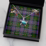 Sea Turtle Necklace To My Beautiful Soulmate Necklace In Your Eyes I Have Found My Home Clan Blair Modern Tartan Blue Turtle Necklace