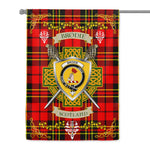 House Flag - Brodie Modern Irish Shield Celtic Cross Tartan Garden Flag St Patrick's Day Garden Flag