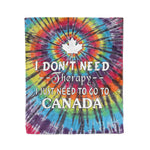 Scotstee Shop - Scotstee Shop Blanket Go To Canada Swirl Tie Dye Cornhole Hippie Rainbow Fleece Blanket