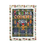 Personalized Gift Tartan Plaid Blanket Clan MacSporran With Christmas Cookie Baking Crew Christmas Gift Blanket, Plaid Blanket, Christmas Fleece Blanket, Christmas Blanket, Tartan Blanket, Scottish Blanket, Scotland Blanket, Family Name Blanket, Custom Blanket, Personalized Blanket