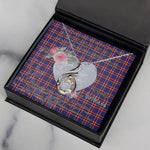 Rising Phoenix Necklace - Valentine Necklace Clan Laing of Archiestown Tartan Gift for Girlfriend, Gift for My Wife Rising Phoenix Necklace