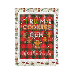 Personalized Gift Tartan Plaid Blanket Clan MacPhee With Christmas Cookie Baking Crew Christmas Gift Blanket, Plaid Blanket, Christmas Fleece Blanket, Christmas Blanket, Tartan Blanket, Scottish Blanket, Scotland Blanket, Family Name Blanket, Custom Blanket, Personalized Blanket