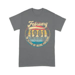 Vintage Retro February 1981 40th Birthday Gift 40 Years Old Birthday Shirt Funny 40th Birthday T Shirts - Scotstee Shop