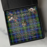 To My Beautiful Soulmate Necklace In Your Eyes I Have Found My Home Clan Smith Modern Tartan Crown Pendant Necklace