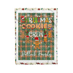 Personalized Gift Tartan Plaid Blanket Clan Pollock Hunting With Christmas Cookie Baking Crew Christmas Gift Blanket, Plaid Blanket, Christmas Fleece Blanket, Christmas Blanket, Tartan Blanket, Scottish Blanket, Scotland Blanket, Family Name Blanket, Custom Blanket, Personalized Blanket