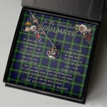 To My Beautiful Soulmate Necklace In Your Eyes I Have Found My Home Clan Lamont Tartan Crown Pendant Necklace
