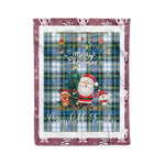 Personalized Gift Tartan Plaid Blanket Clan Campbell Dress Ancient With Funny Santa Snowman Reindeer Merry Christmas Fleece Blanket, Home Living Room, Plaid Blanket, Tartan Blanket, Scottish Blanket, Buffalo fleece blanket, Christmas Blanket