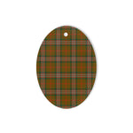 Scott Brown Modern Tartan Oval Ornaments, Christmas Tree Ornament, Plaid Christmas Ornaments, Ceramic Oval Christmas Tree Decoration, Tartan Oval Ornaments, Christmas Tree Ornament, Plaid Christmas Ornaments, Ceramic Oval Christmas Tree Decoration